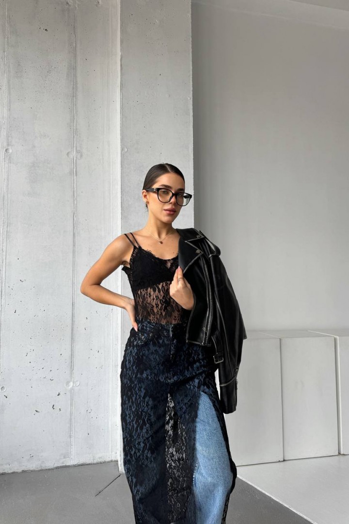 Платье-комбинация кружево UNO-033A400