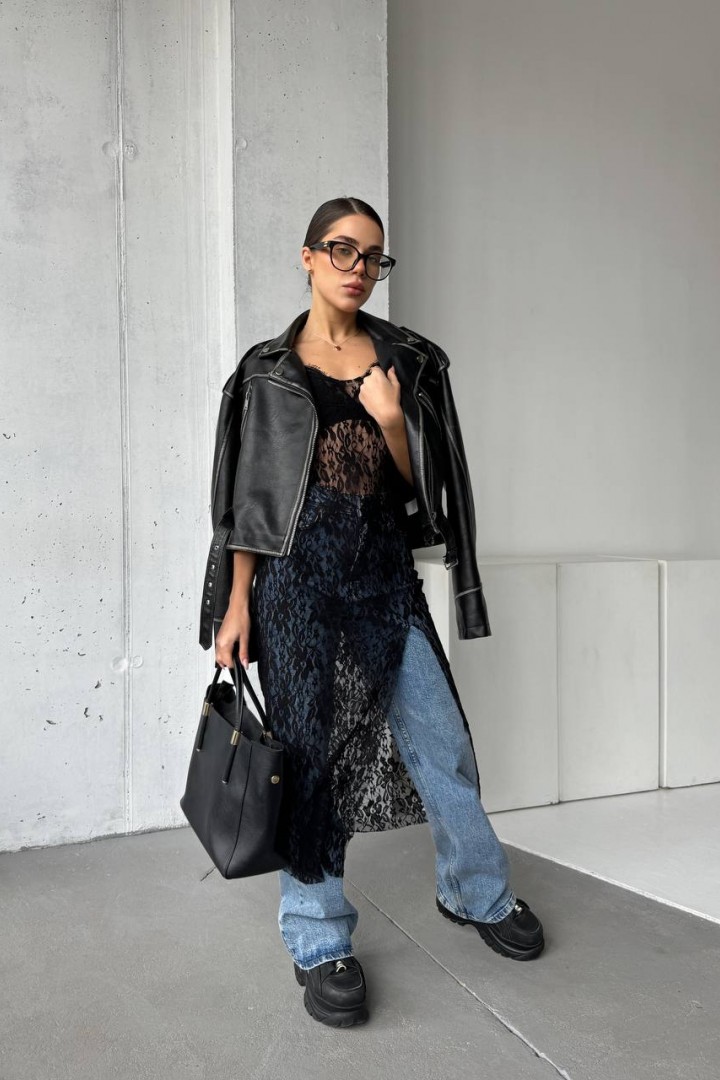 Платье-комбинация кружево UNO-033A400