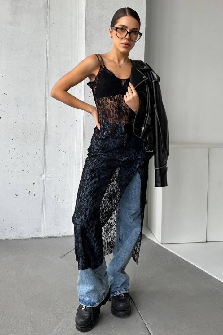 Платье-комбинация кружево UNO-033A400