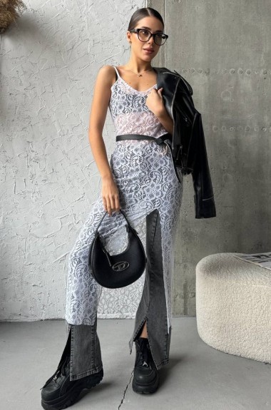 Платье-комбинация кружево UNO-033A400 Платье-комбинация кружево UNO-033A400