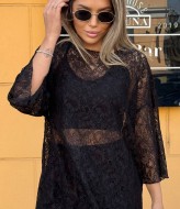 Футболка оверсайз з гепюру UNO-054A390