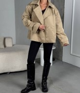 Стильный укороченный тренч UNO-077A1000