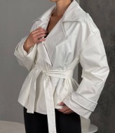 Стильный укороченный тренч UNO-077A1000