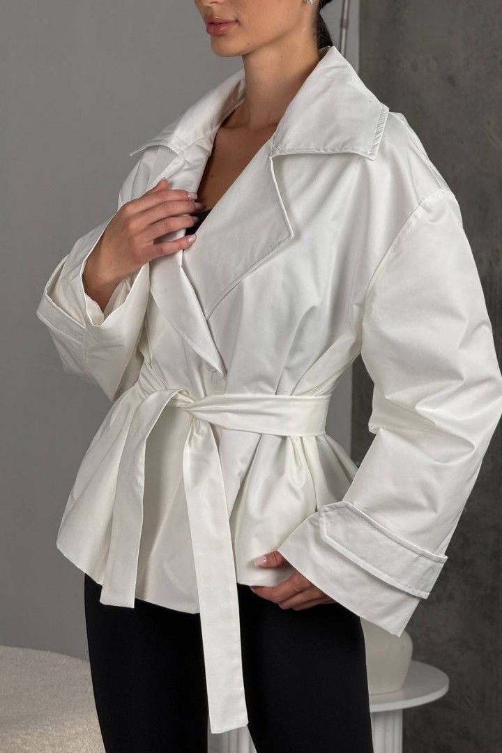 Стильный укороченный тренч UNO-077A1000