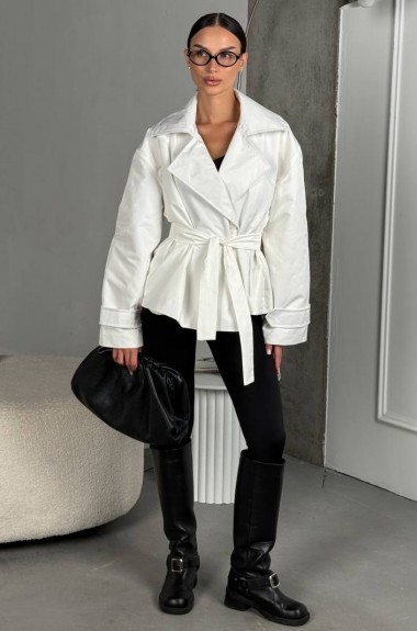 Стильний укорочений тренч UNO-077A1000