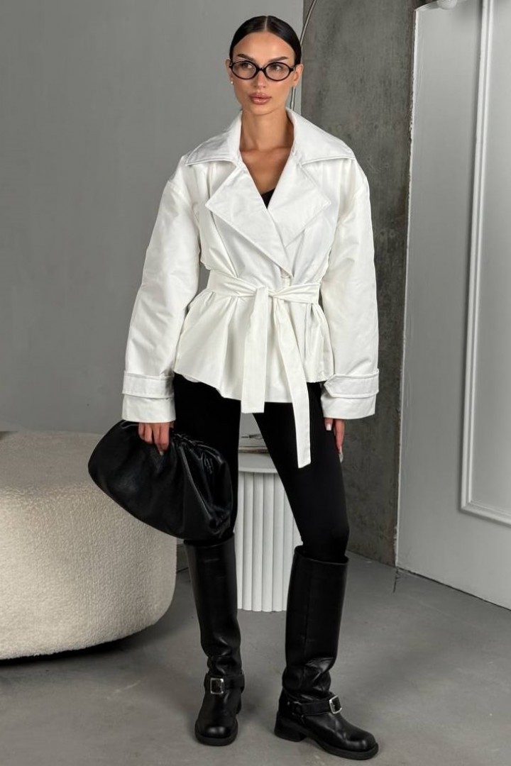 Стильный укороченный тренч UNO-077A1000