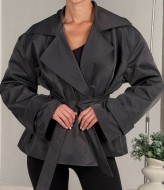 Стильный укороченный тренч UNO-077A1000