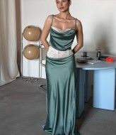 Шовковий комплект із мереживом UNO-083A850