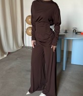 Нежный брючный костюм двойка UNO-087A950