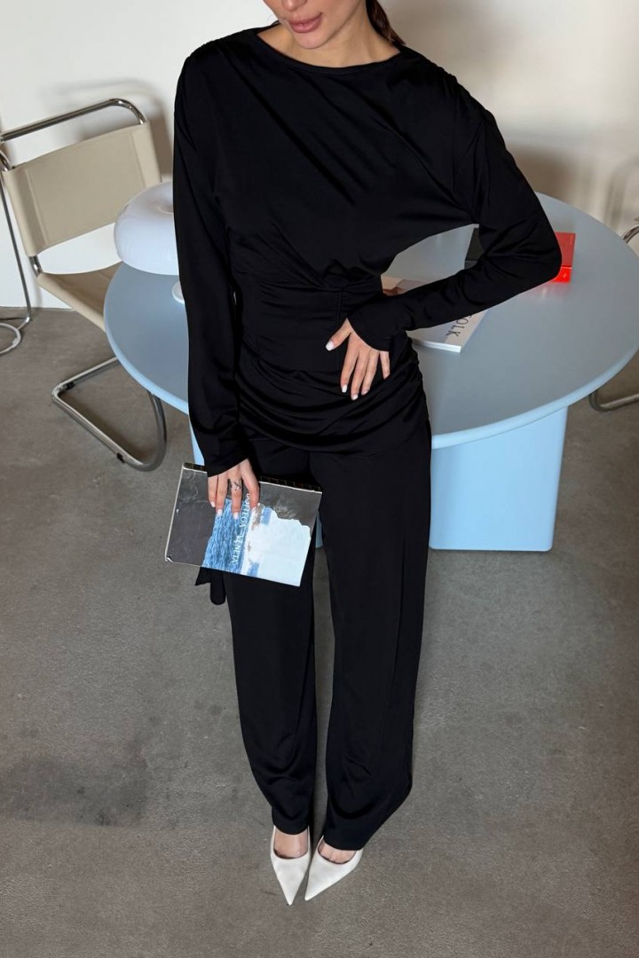 Нежный брючный костюм двойка UNO-087A950