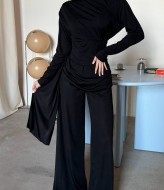 Нежный брючный костюм двойка UNO-087A950