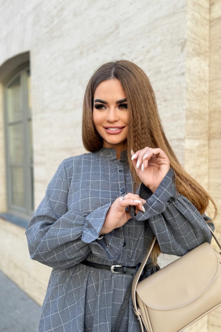 Сукня з поясом NA-275A870