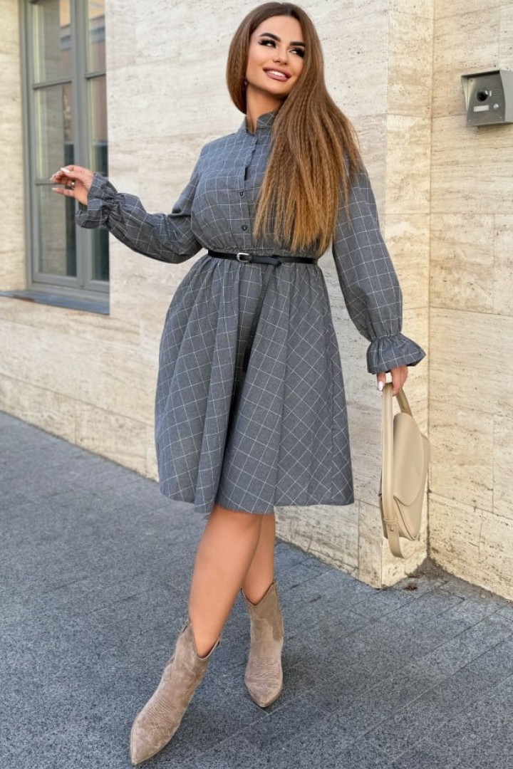 Сукня з поясом NA-275A870