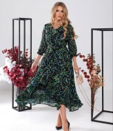 Платье с запахом GOL-1732A750