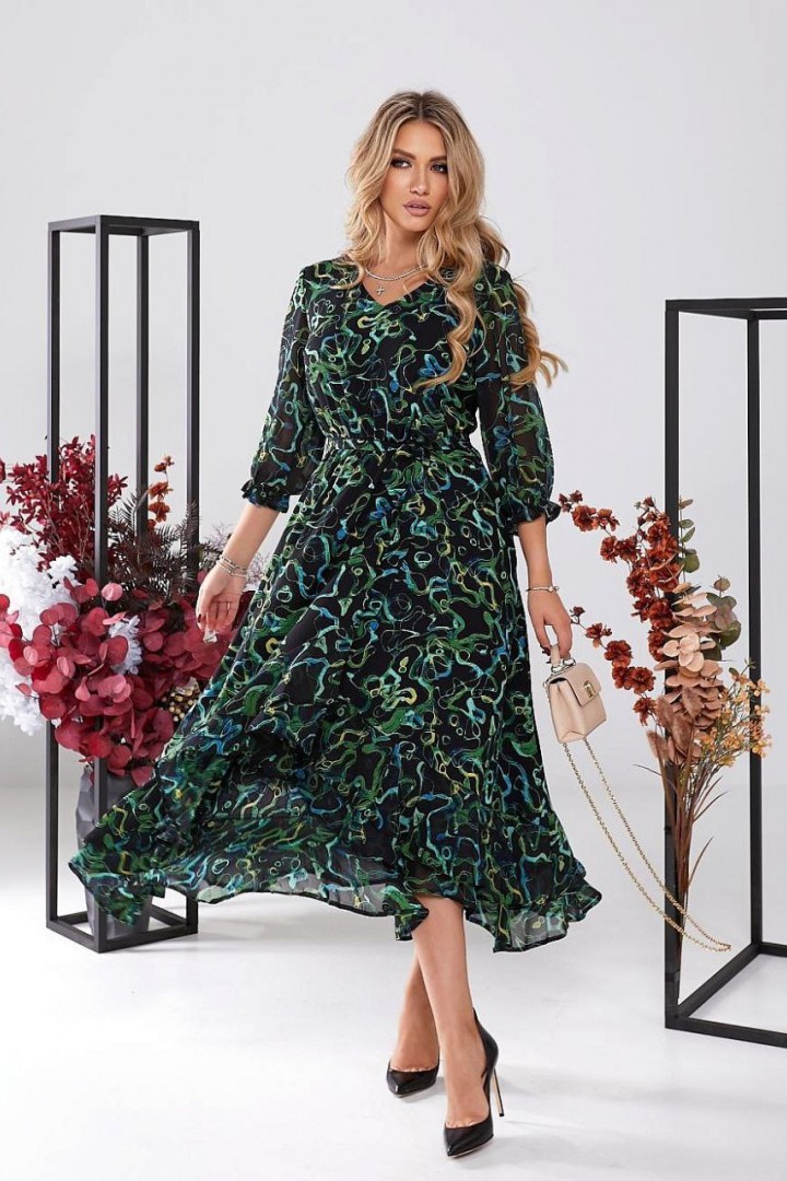 Платье с запахом GOL-1732A750