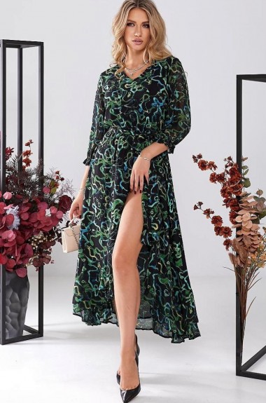 Платье с запахом GOL-1732A750