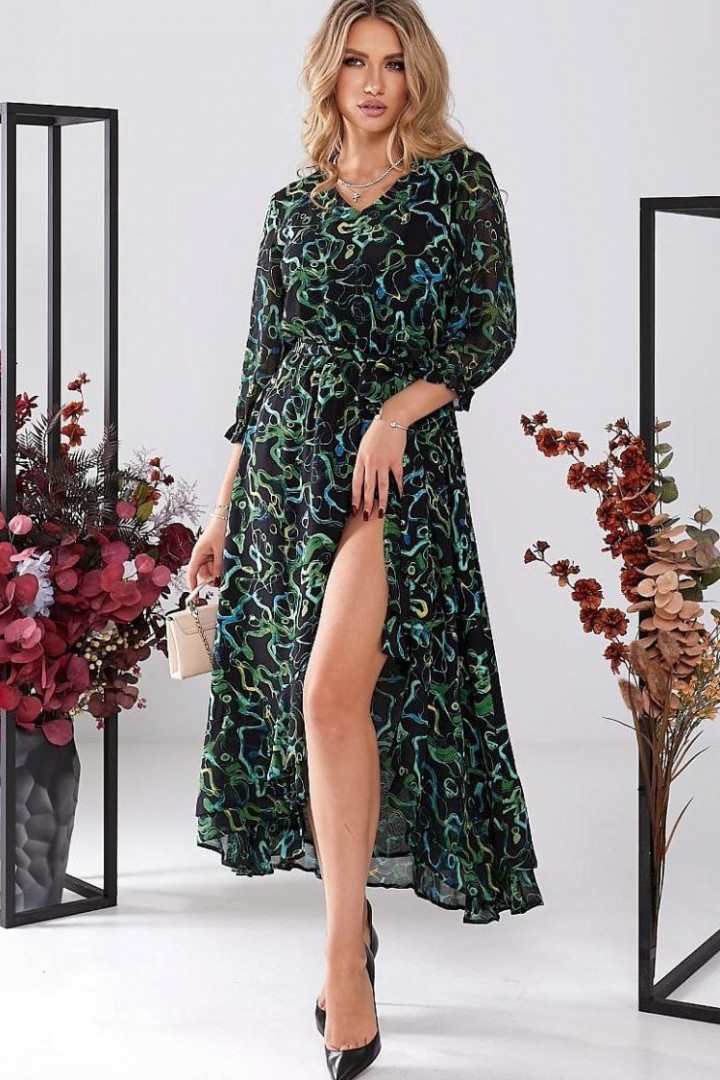 Платье с запахом GOL-1732A750