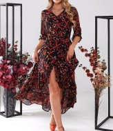 Платье с запахом GOL-1732A750