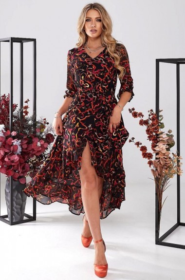 Платье с запахом GOL-1732A750