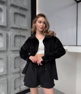 Велюровый костюм с шортами ROM-405A470