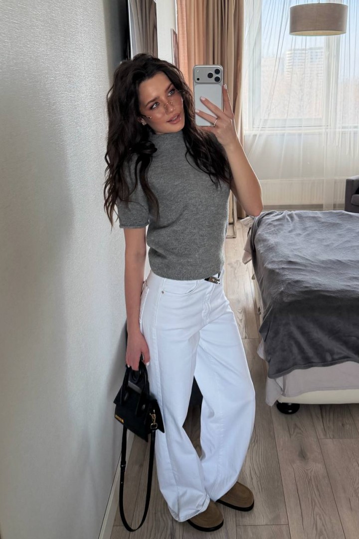 Белые джинсы HON-330A1000