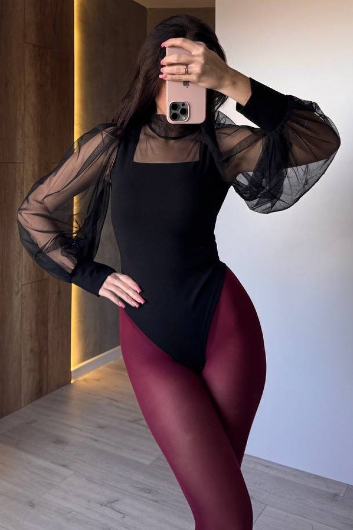 Боді з об'ємними рукавами RAB-462A399