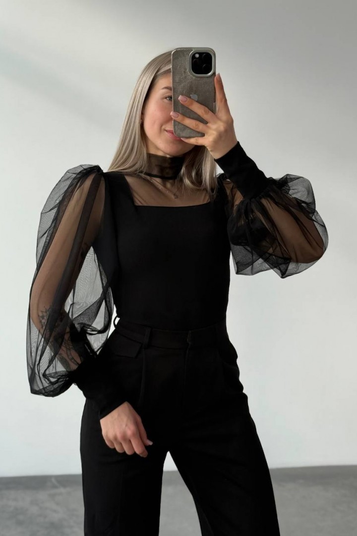 Боді з об'ємними рукавами RAB-462A399