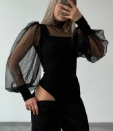 Боді з об'ємними рукавами RAB-462A399