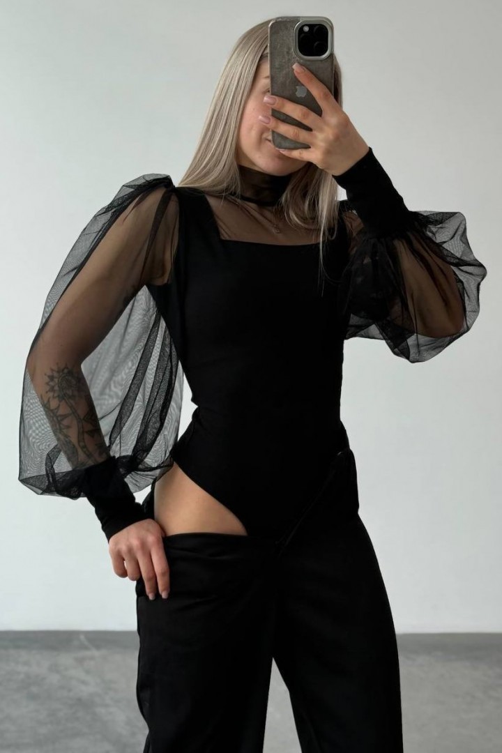 Боді з об'ємними рукавами RAB-462A399