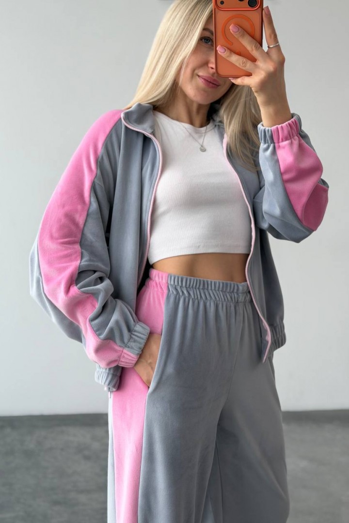 Велюровый спортивный костюм RAB-718A739