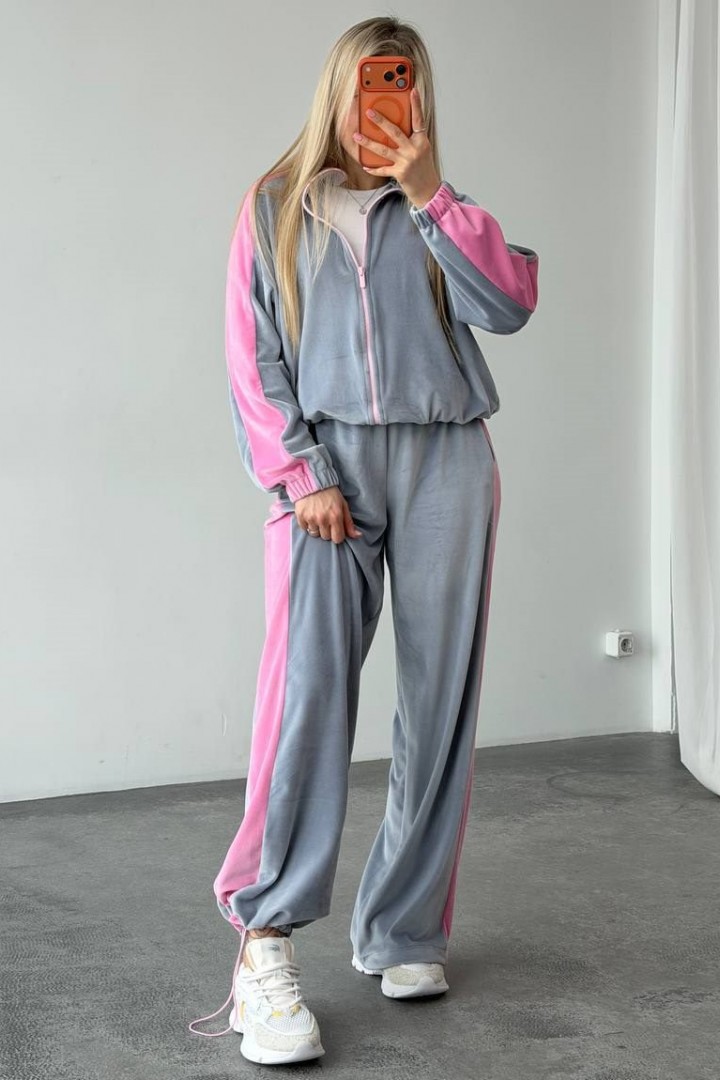 Велюровый спортивный костюм RAB-718A739