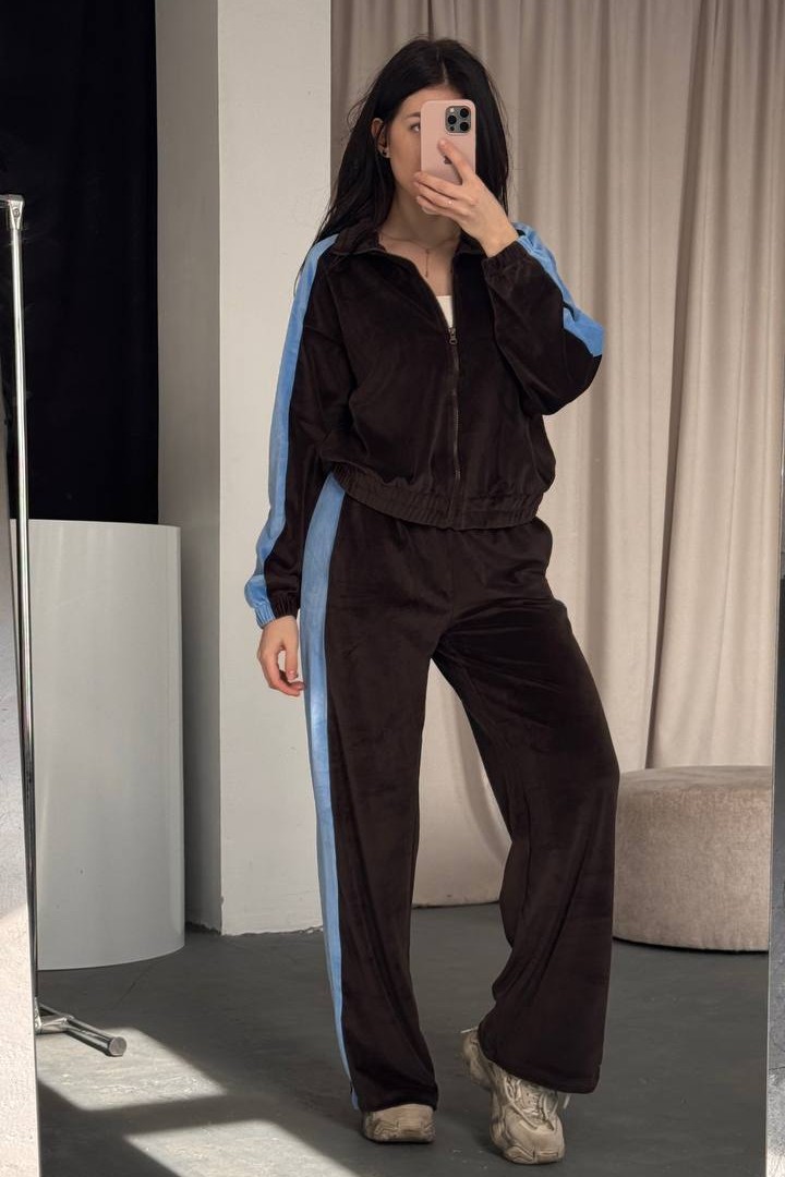 Велюровый спортивный костюм RAB-718A739