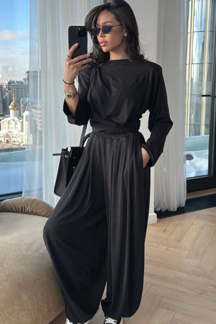 Костюм двійка вільні штани і лонг RAB-722A709