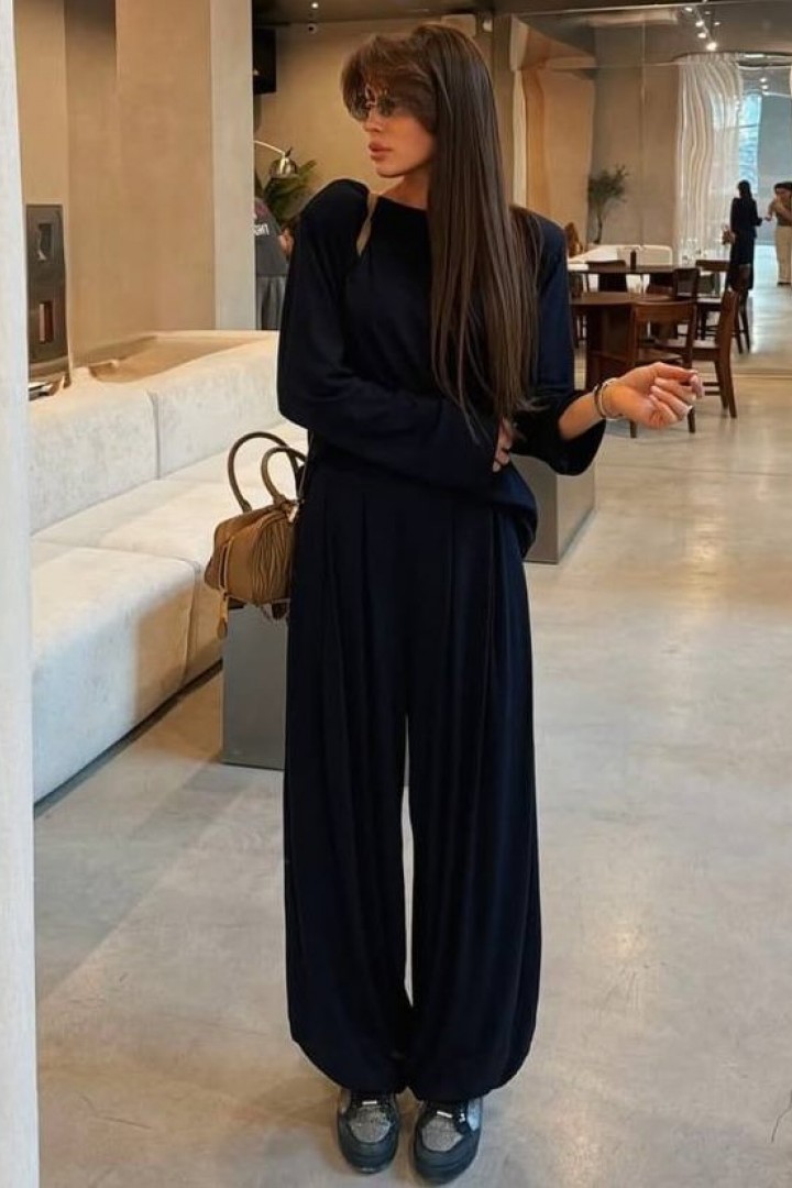 Костюм двійка вільні штани і лонг RAB-722A709