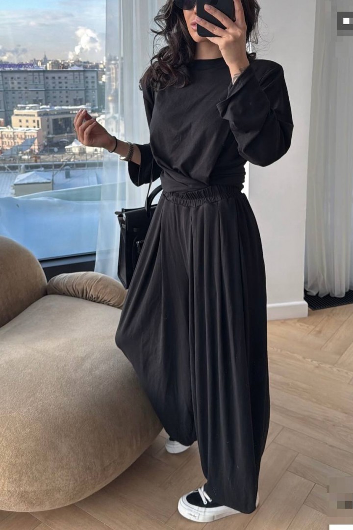 Костюм двійка вільні штани і лонг RAB-722A709