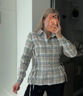 Рубашка по бокам корсетная шнуровка RAB-723A559