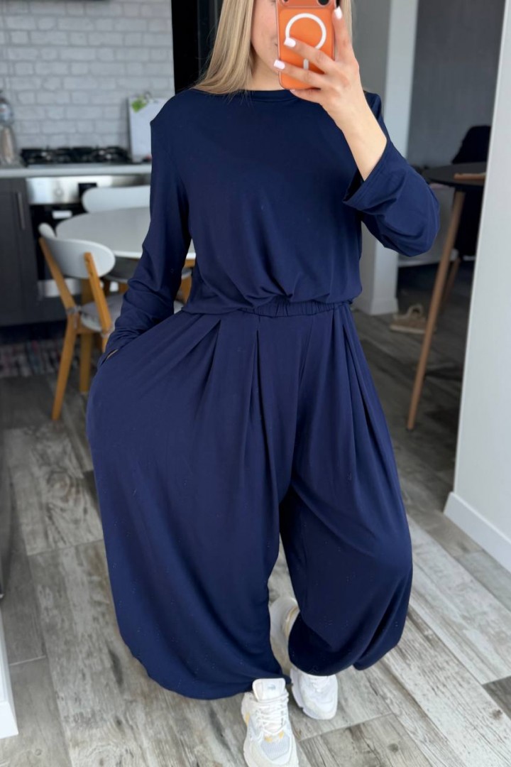 Костюм двійка вільні штани і лонг RAB-722A709