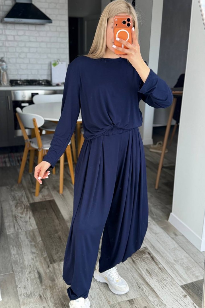 Костюм двійка вільні штани і лонг RAB-722A709