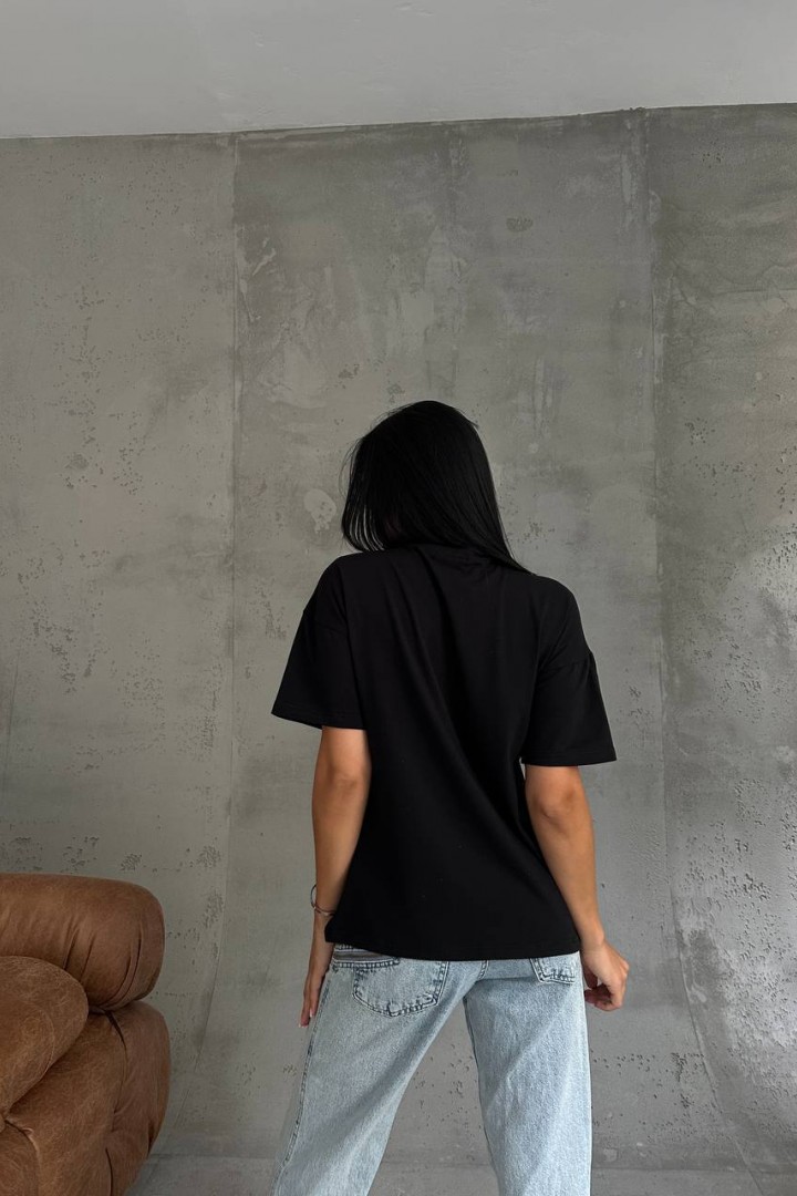 Футболка оверсайз с имитацией корсета ELZ-804A350