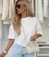 Футболка с кружевом AP-1138A570