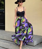 Спідниця - кльош із шовку DMP-A4403A950