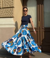 Спідниця - кльош із шовку DMP-A4403A950