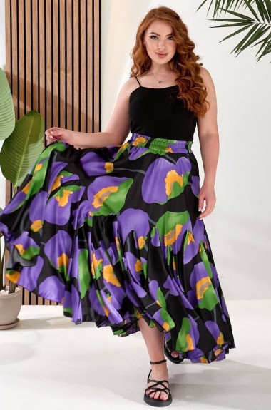 Спідниця - кльош із шовку DMP-A4403A950