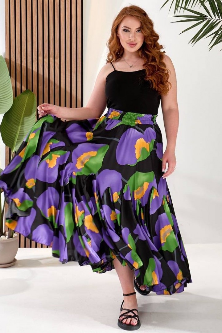 Спідниця - кльош із шовку DMP-A4403A950