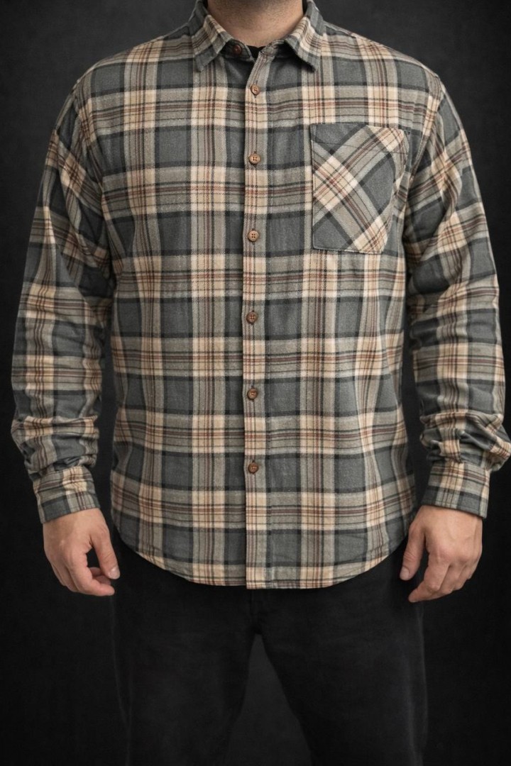 Клетка мужская рубашка EVD-1004A450