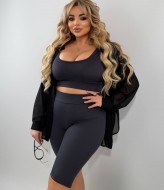 Жіночі літні капрі до коліна INS-437A300