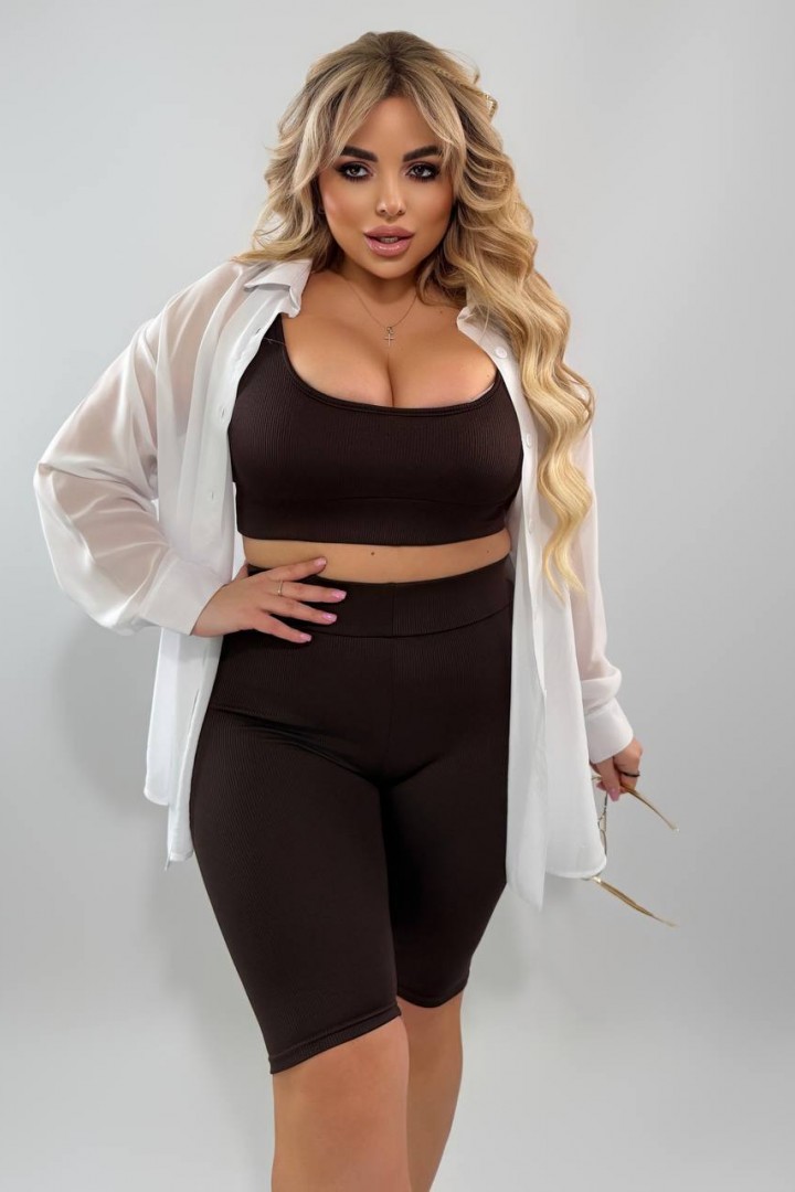 Жіночі літні капрі до коліна INS-437A300