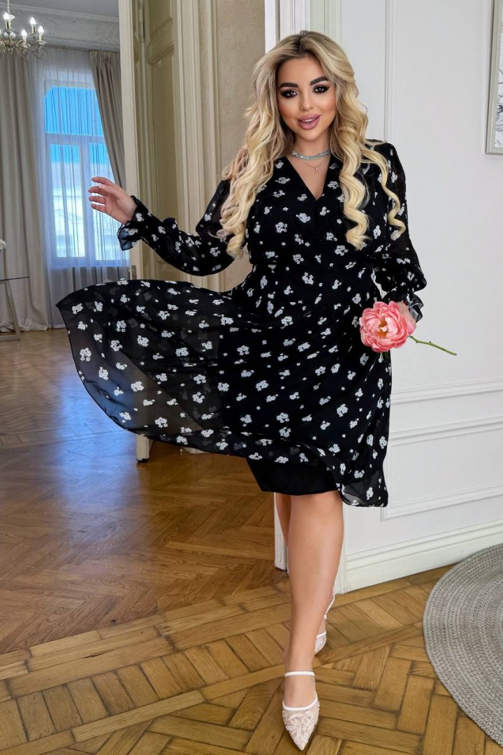 Платье с принтом VL-1162A550