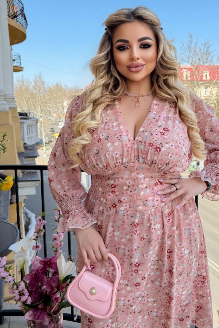 Платье с принтом VL-1162A550