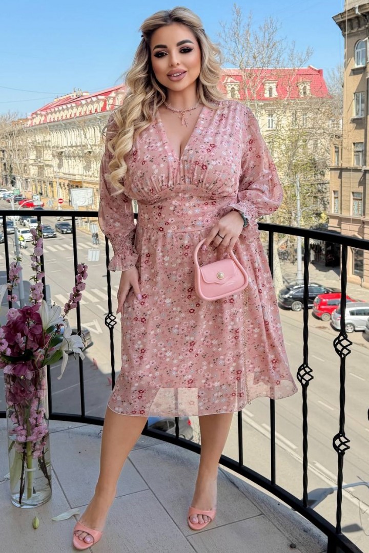 Платье с принтом VL-1162A550